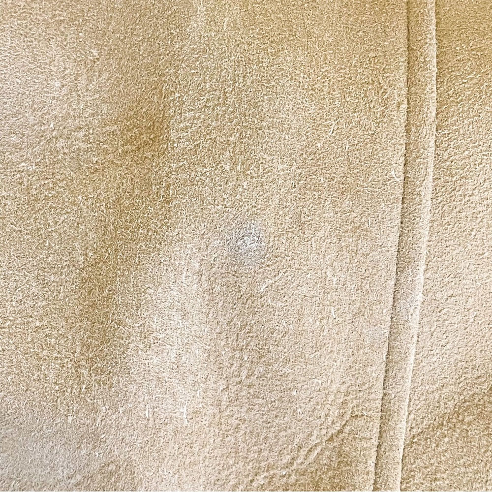 Reformation Veda Lincoln Suede Jacket Oat Distressed Leather XS NWT - Picture 8 of 11
